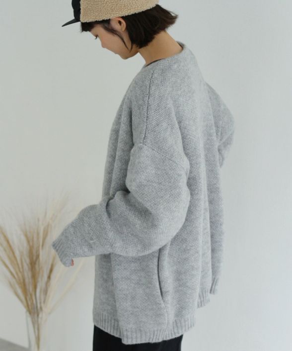 クリスプ トップス | モヘアライクビッグカーディガン[c1R3183]
