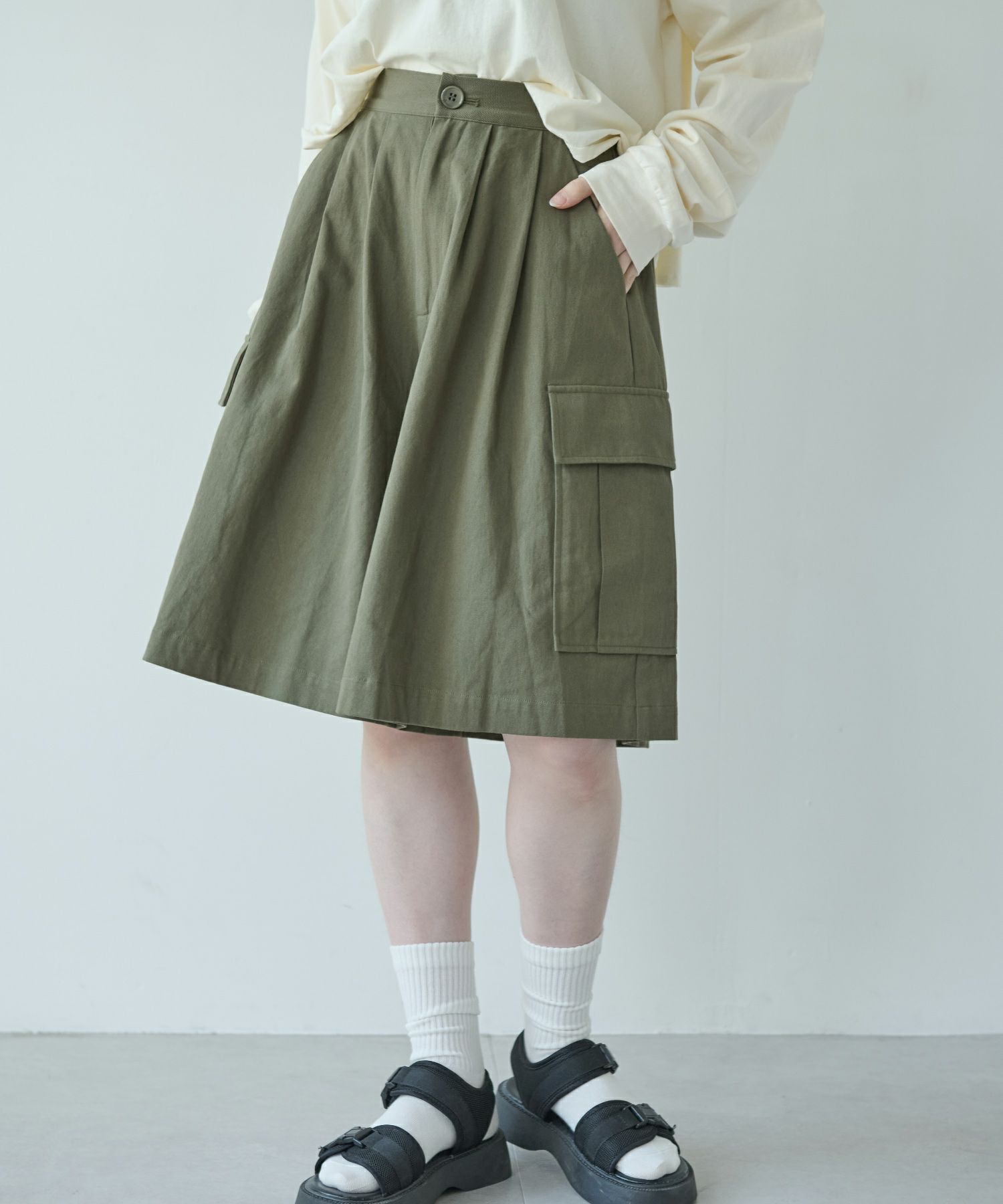 カーゴキュロットパンツ[c2R3684] | Crispオンラインショップ