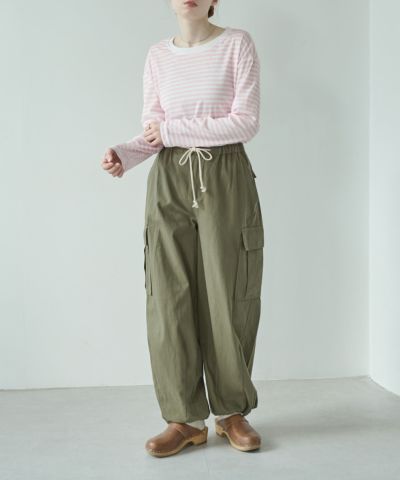再入荷】フリルヘムギャザーパンツ[c2k3687b] | Crispオンライン