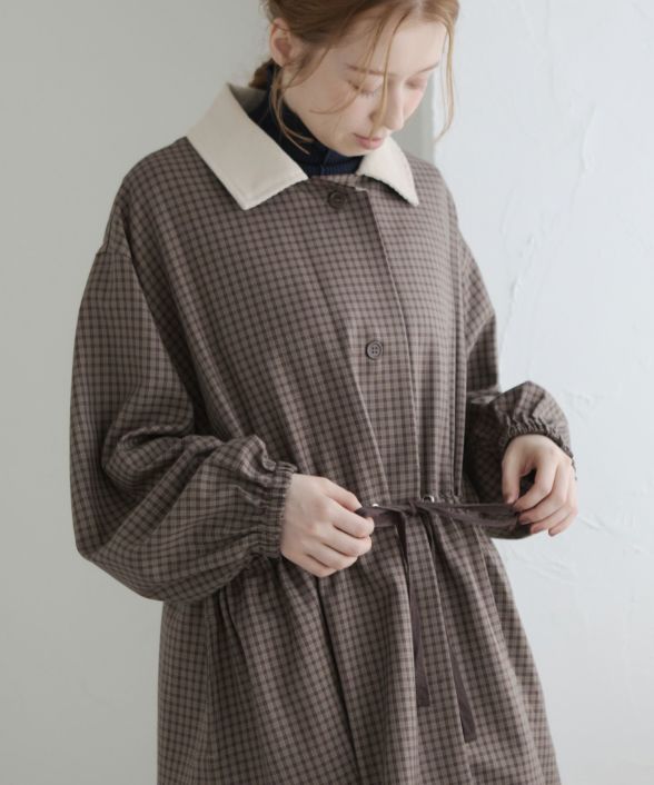 セットアップ対応可】コーデュロイカラーチェックジャケット[c8R3700