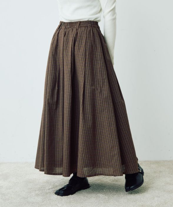 チェックタックスカート[c2R3700] | Crispオンラインショップ