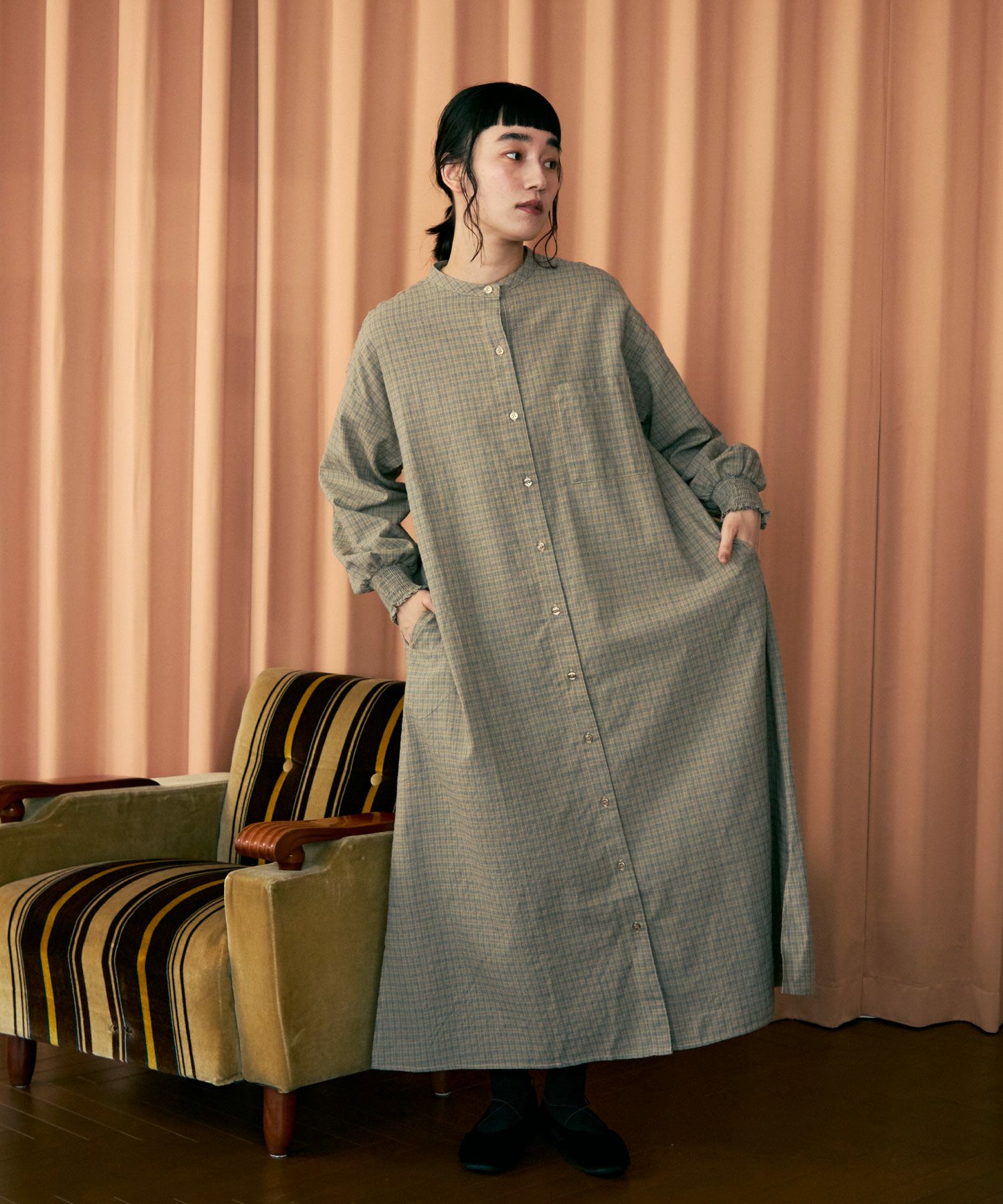 ワンピース @ チェックシャツワンピース[c2R3782] | Crispオンラインショップ