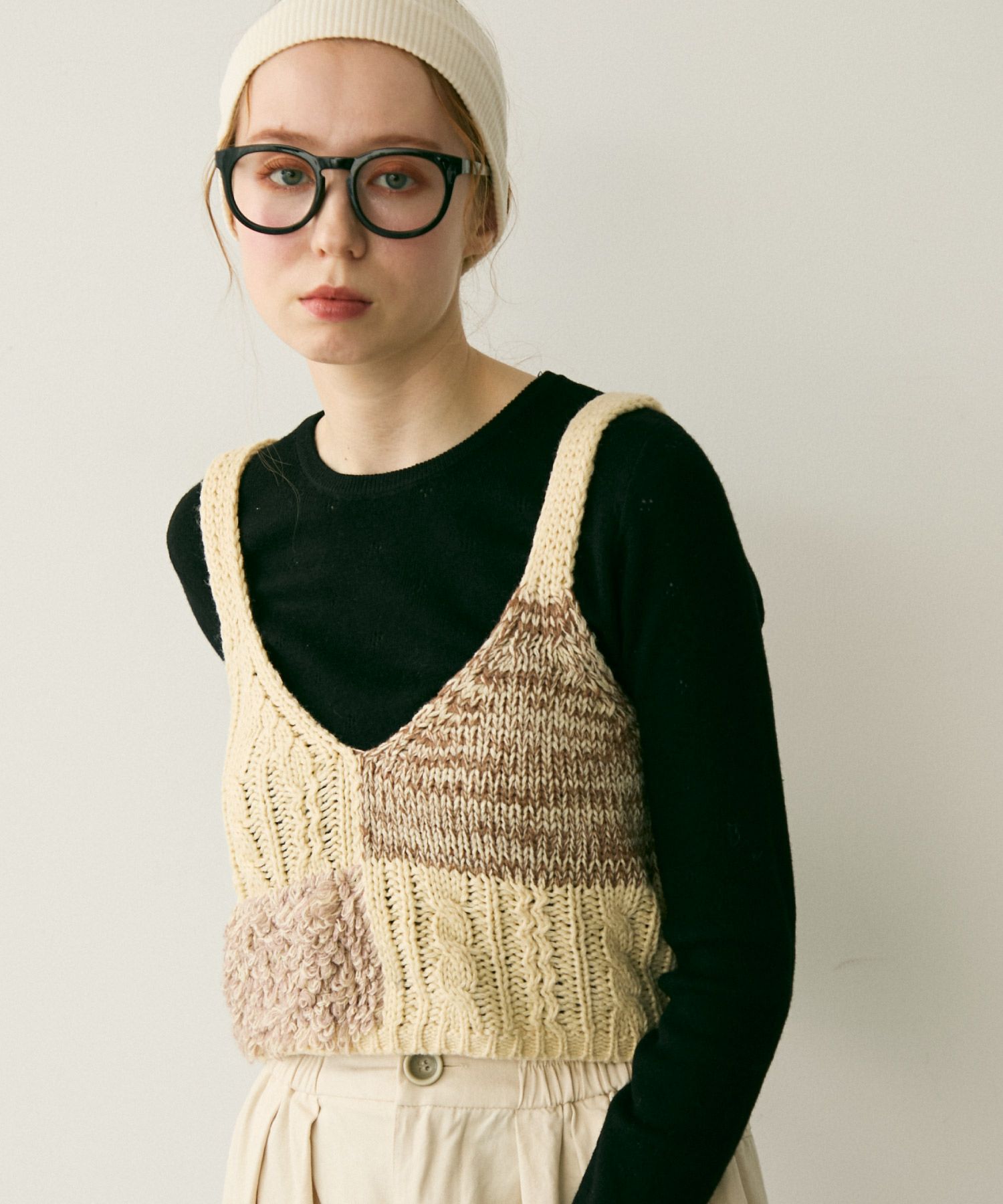 ミックスニットビスチェ[c1k3746] | Crispオンラインショップ