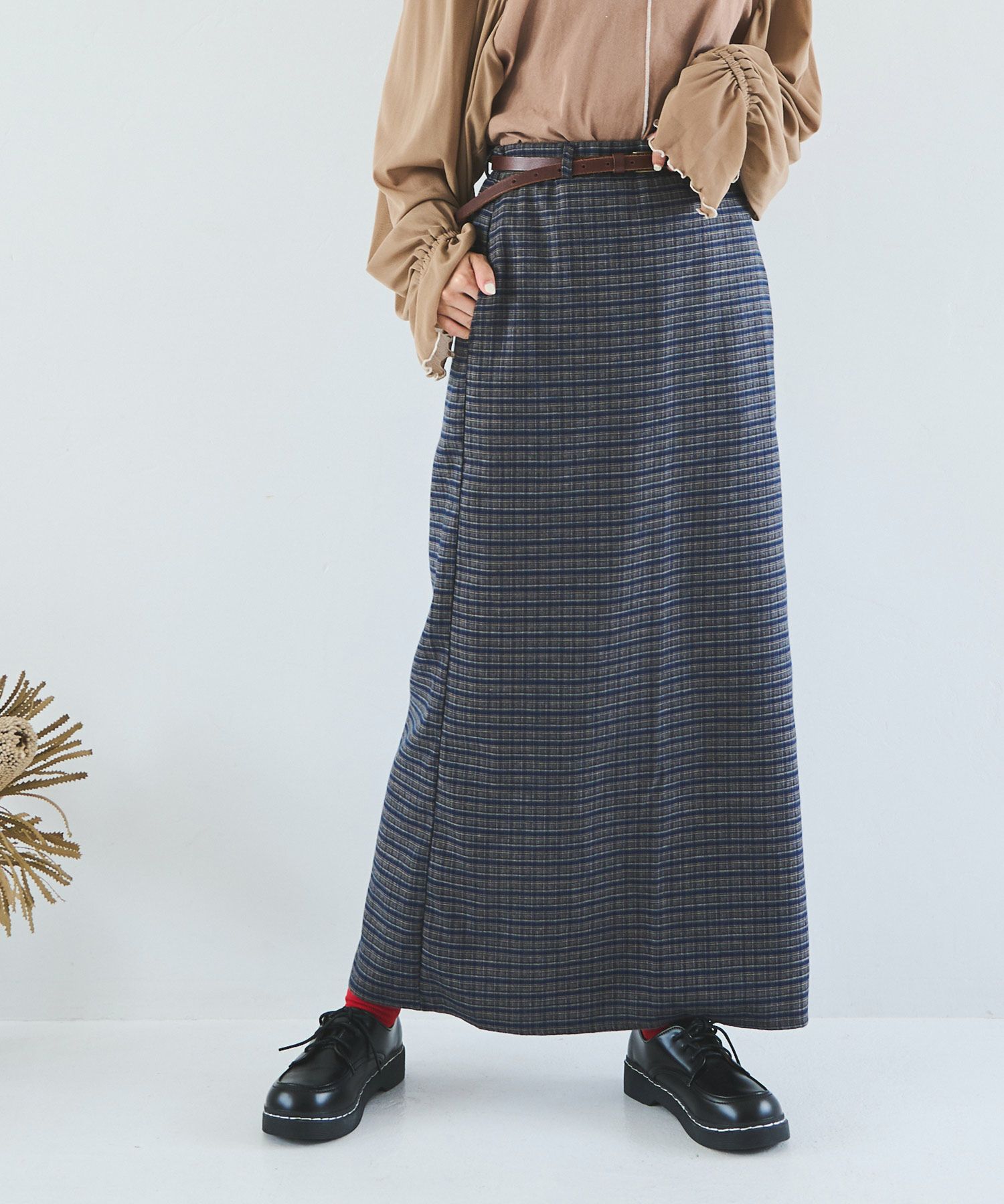 ナローチェックスカート[c2R3301] | Crispオンラインショップ