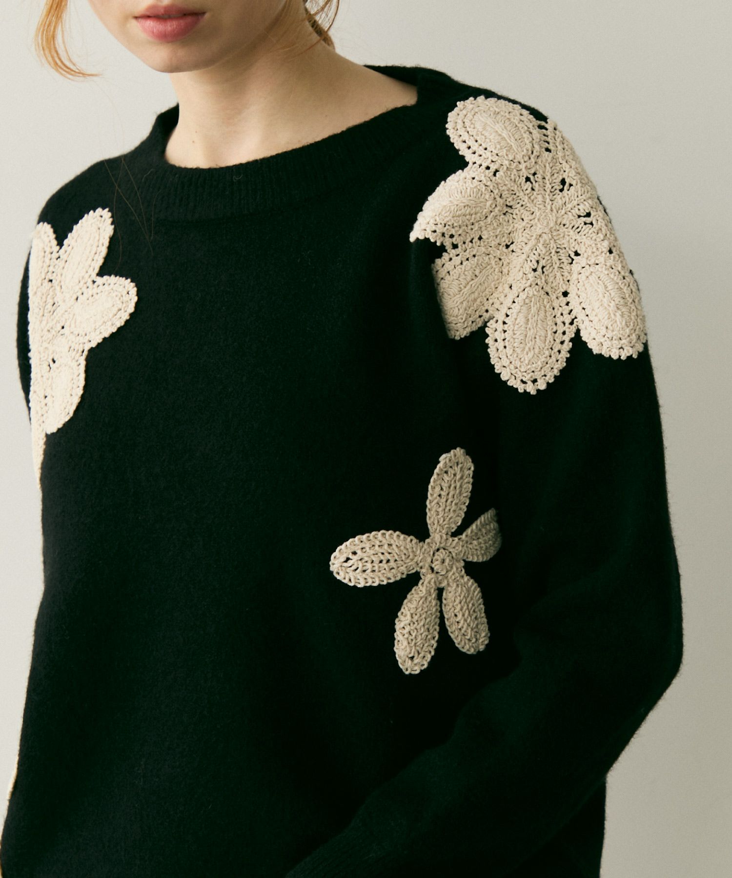 3D フラワーモチーフ ニット UNITED ARROWS（ユナイテッドアローズ）の「3D フラワーモチーフ